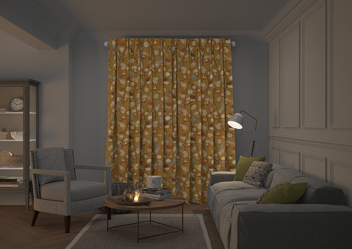 Honesty, Ochre - Made to Measure Curtains - Image 7